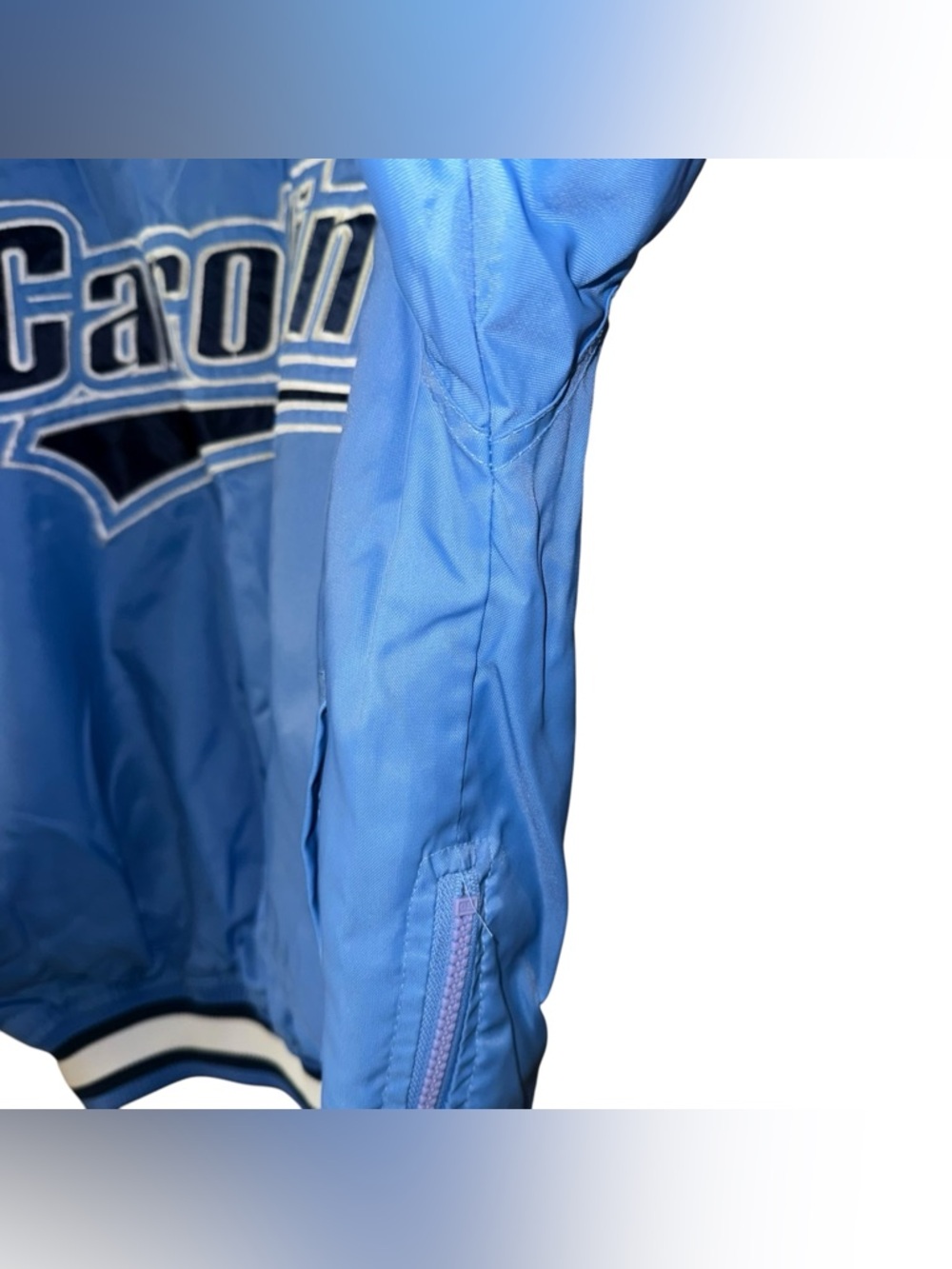 Vintage 90s Starter University Of North Carolina Tar Heels Windbreaker Jacket M - Picture 9 of 16